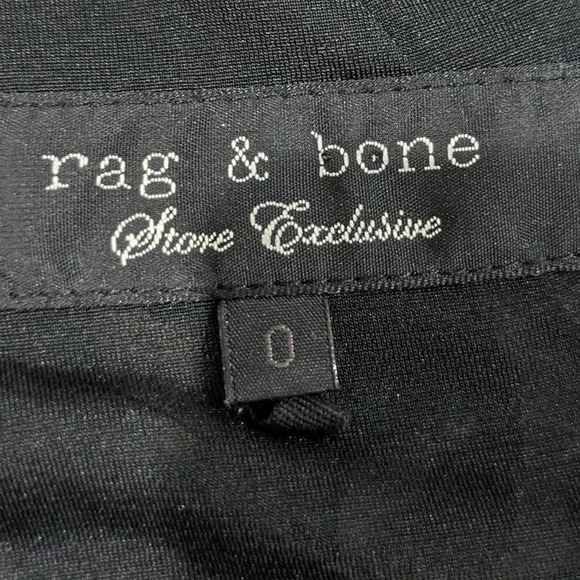 Rag and Bone 100% Silk Grey pattern mini dress ASO Cameron Diaz Size 0 - Picture 6 of 10